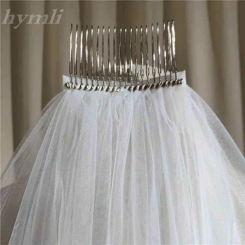 White Off-White Ivory Bridal Veil 3M 3.5M 4M 5M Cathedral Long Veil Lace Wedding Veil with Metal Comb Wedding Accessories - Image 4