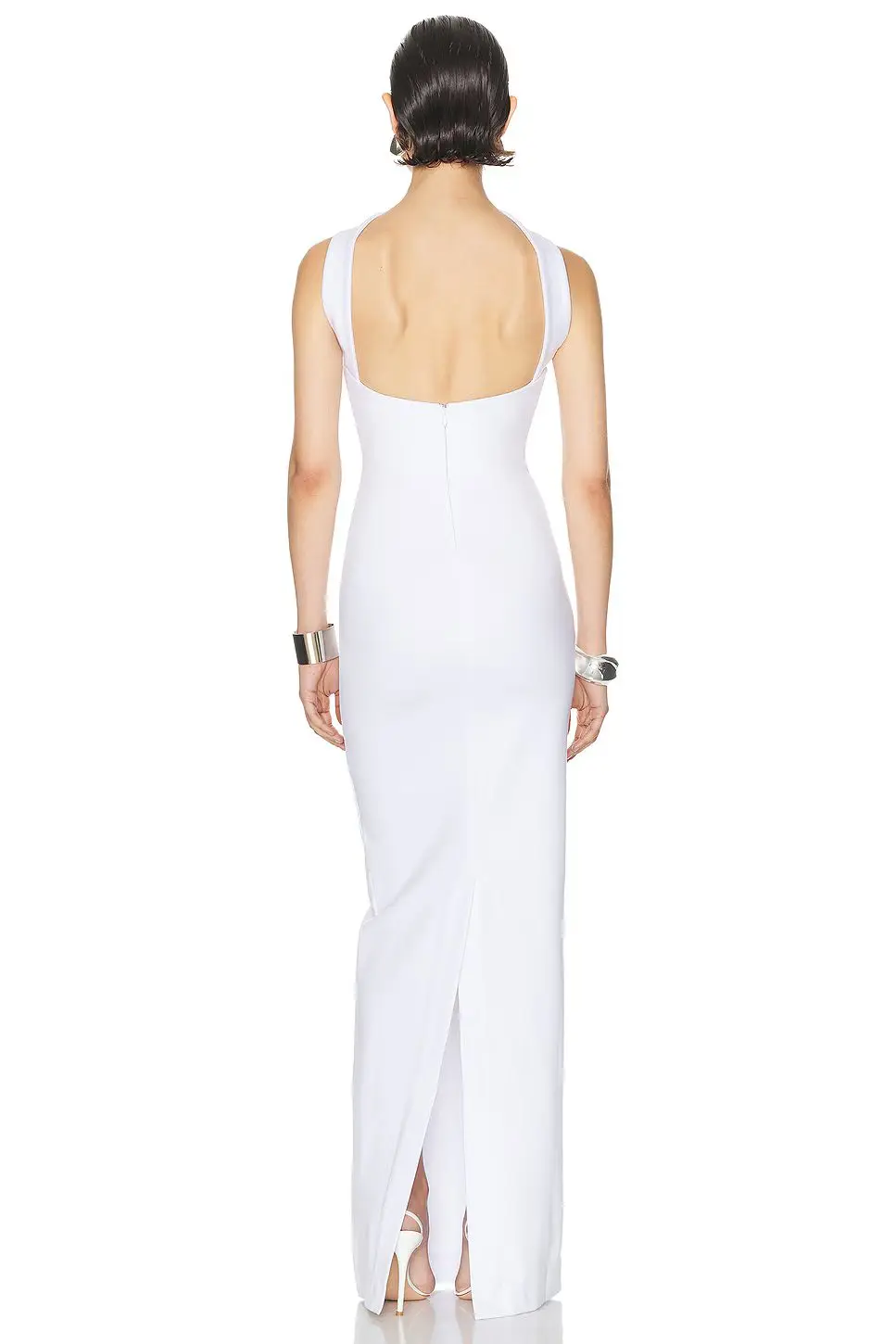White Red Color Women Sexy Halter Off the Shoulder Bodycon Long Bandage Dress Fashion Celebrate Evening Party Red Carpet Dress - Image 5