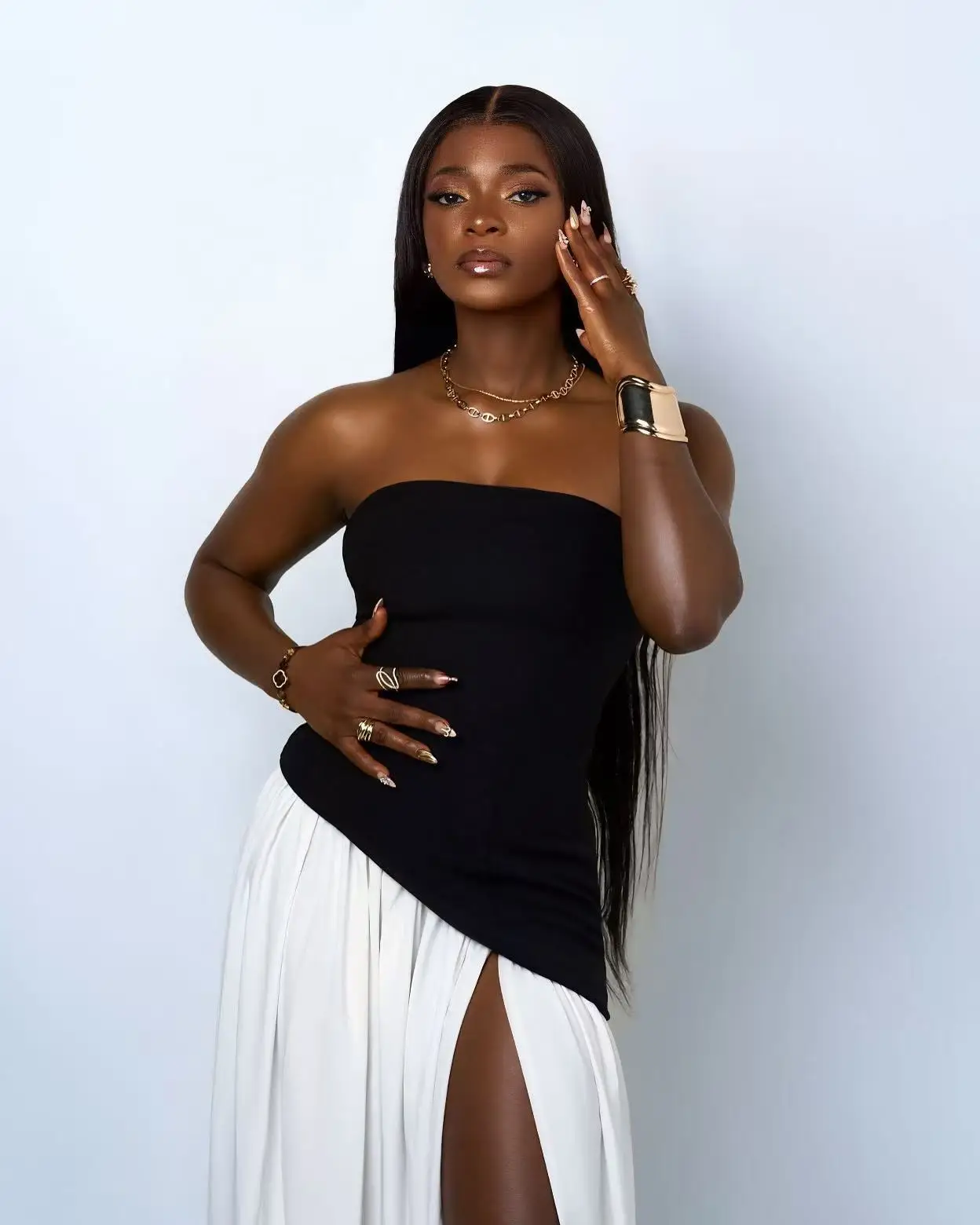 WholeWomen Sexy Strapless Off the Shoulder Bodycon Long Maxi Dress Birthday Party Celebrate Cocktail Evening Outfit - Image 6