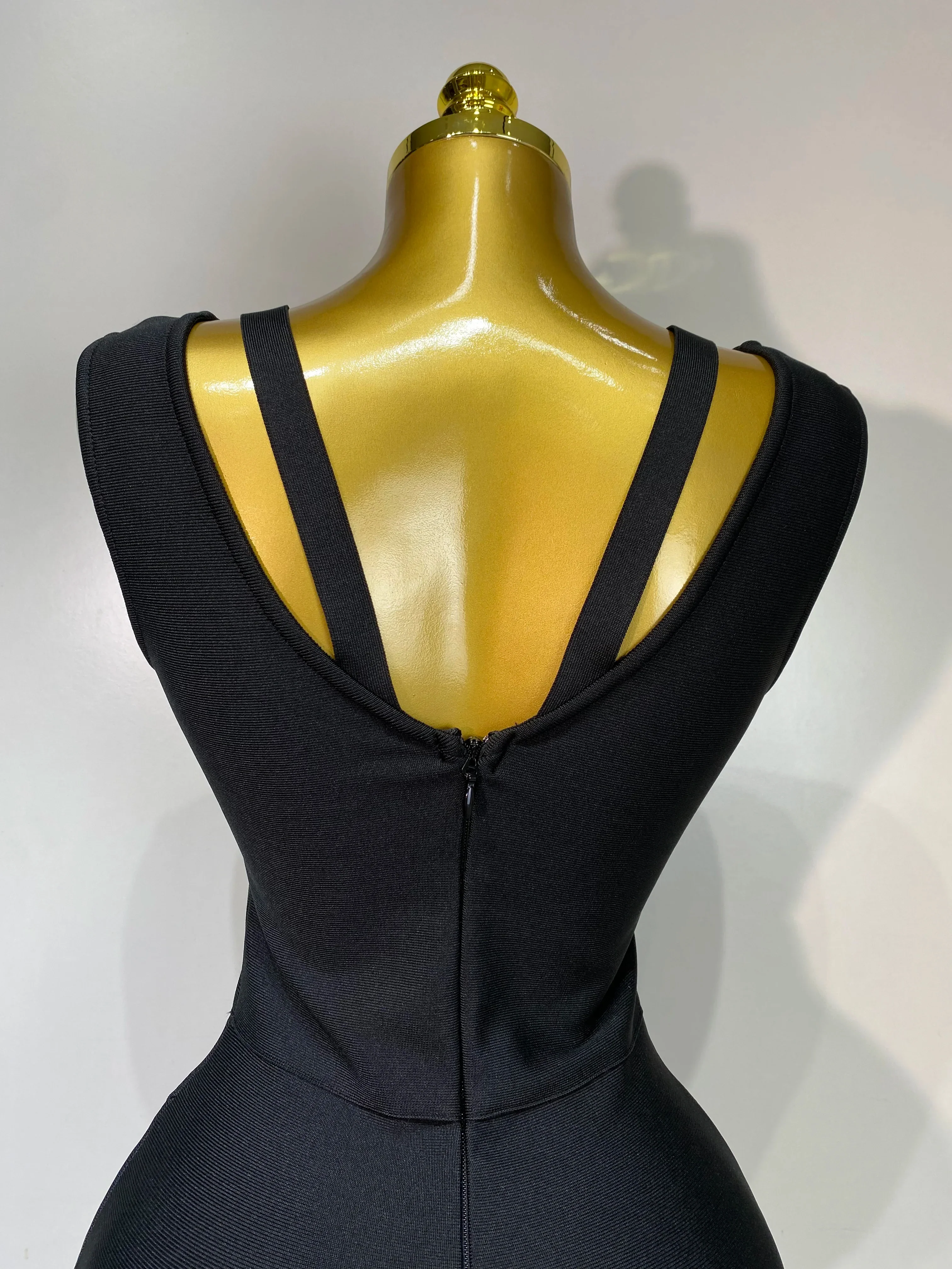 Women Black Elegant Bandage Dress Sexy Sleeveless Bodycon Evening Party Club Luxury Birthday Dress Wedding Guest Gown - Image 6