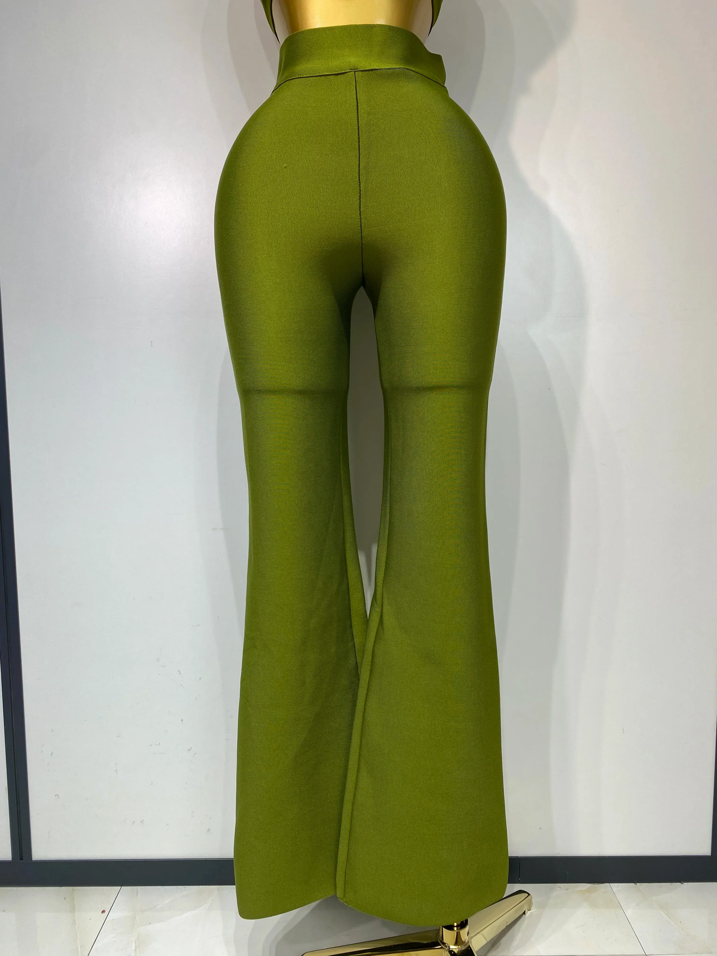 Women Sexy Bandage Crop Top Pant Set Evening Party Club Luxury Birthday High Street Fashion Elegant Luxury Birthday Outfit - Image 7