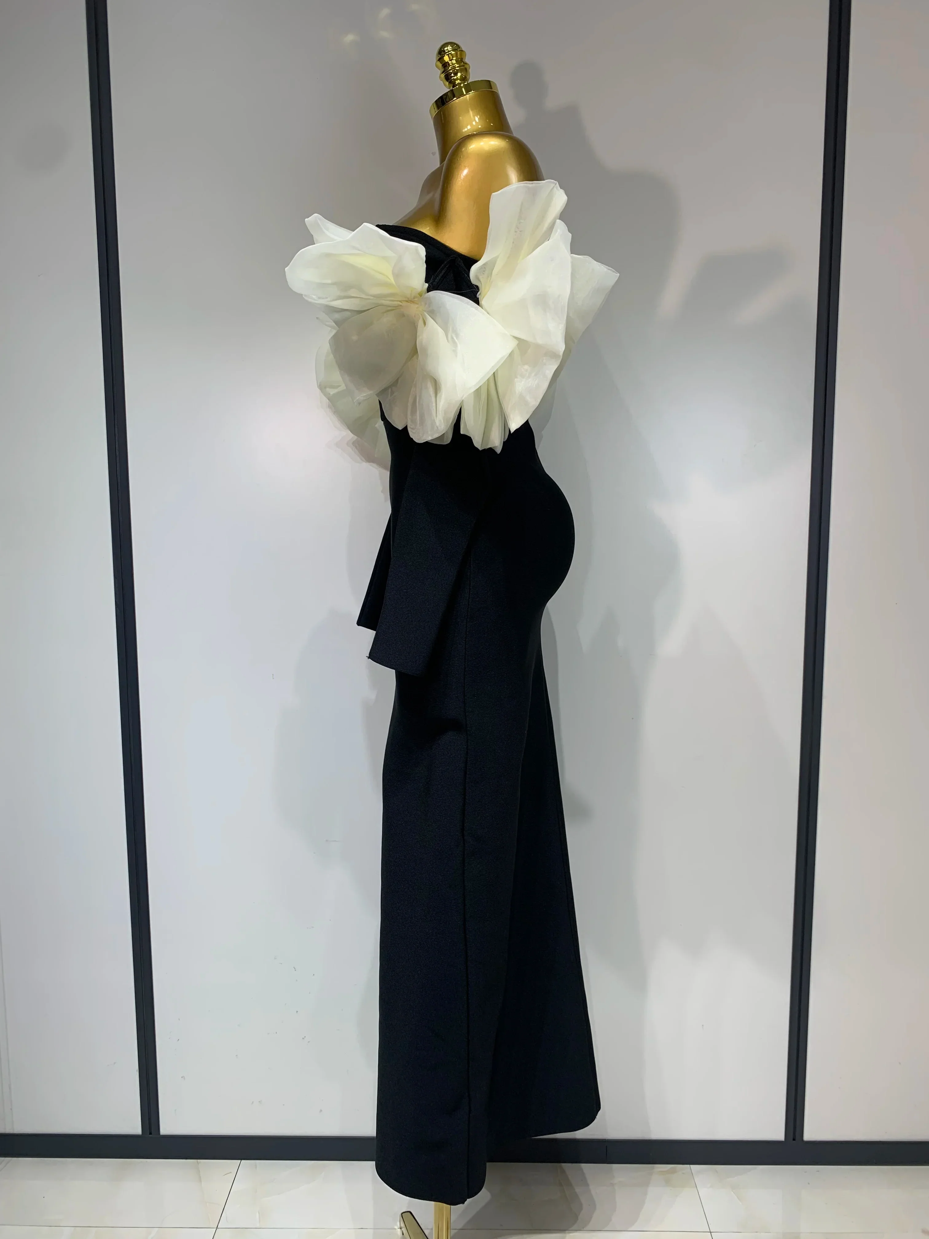 Women Sexy Off Shoulder Bodycon Bandage Dress Long Sleeved Celebrity Elegant Backless Dress Luxury Birthday Dresses - Image 3
