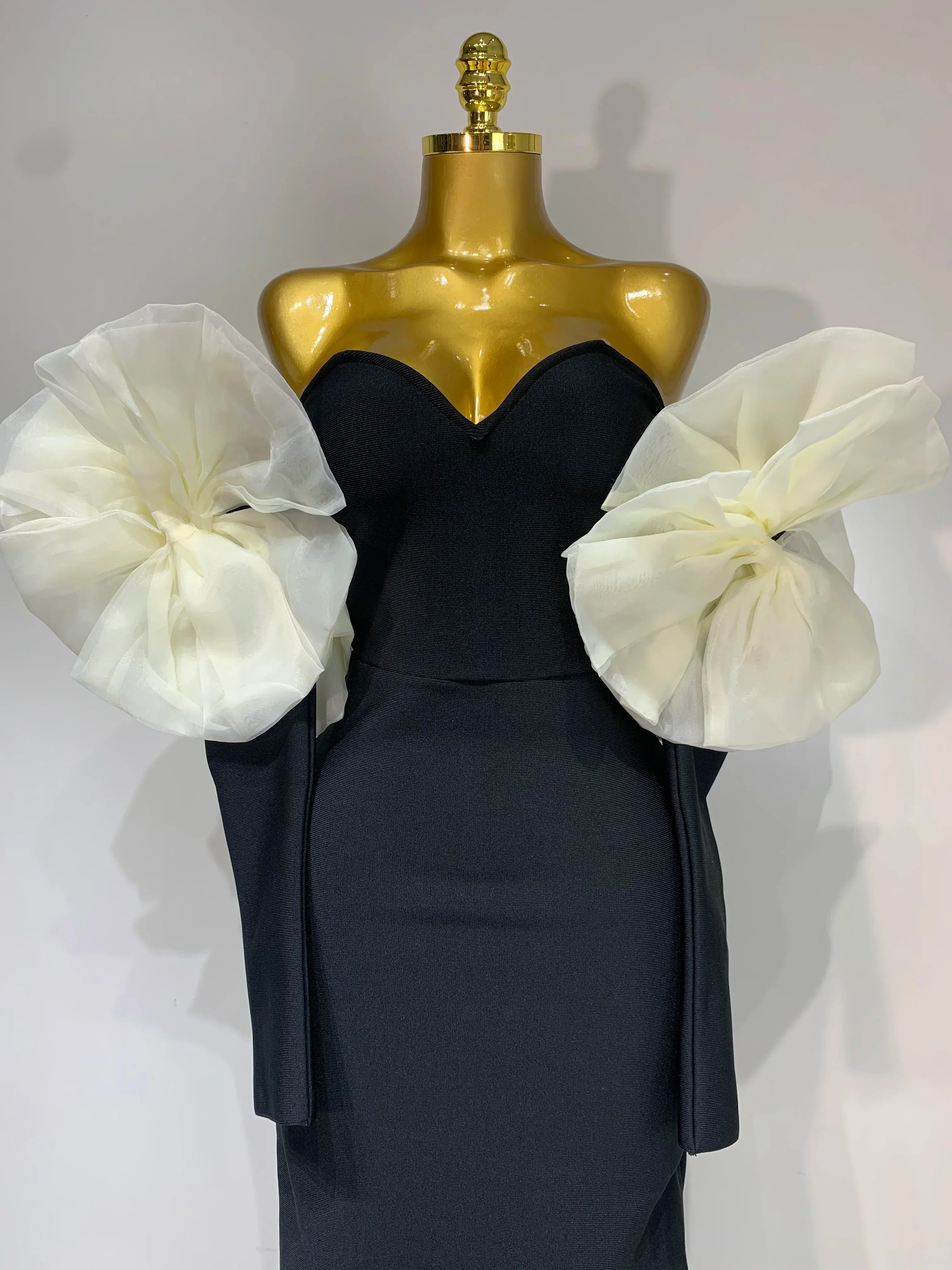 Women Sexy Off Shoulder Bodycon Bandage Dress Long Sleeved Celebrity Elegant Backless Dress Luxury Birthday Dresses - Image 5