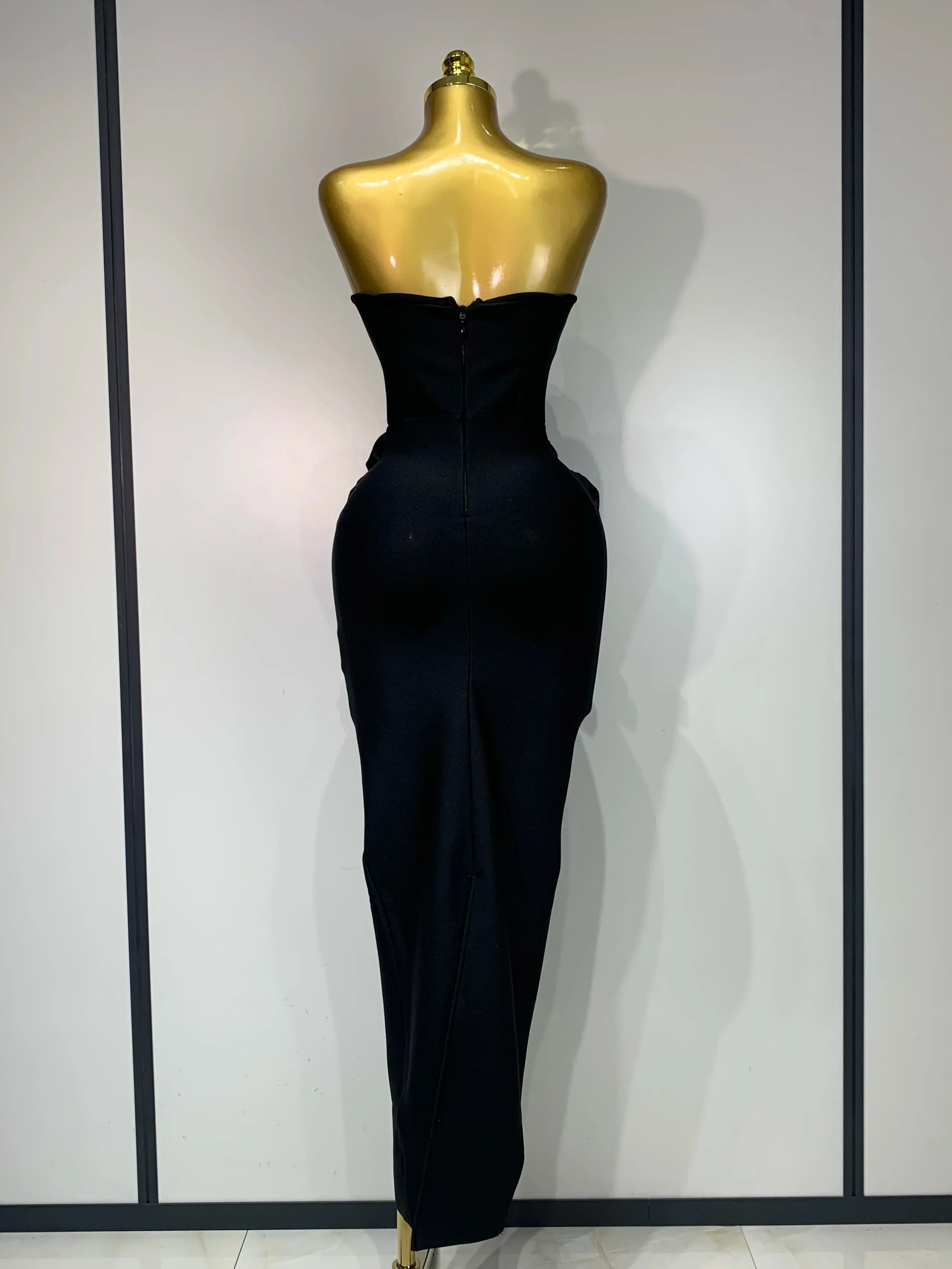 Women Sexy Strapless Florals Strapless Bodycon Bandage Dress Celebrity Elegant Festival Celebrate Evening Party Birthday Dresses - Image 4