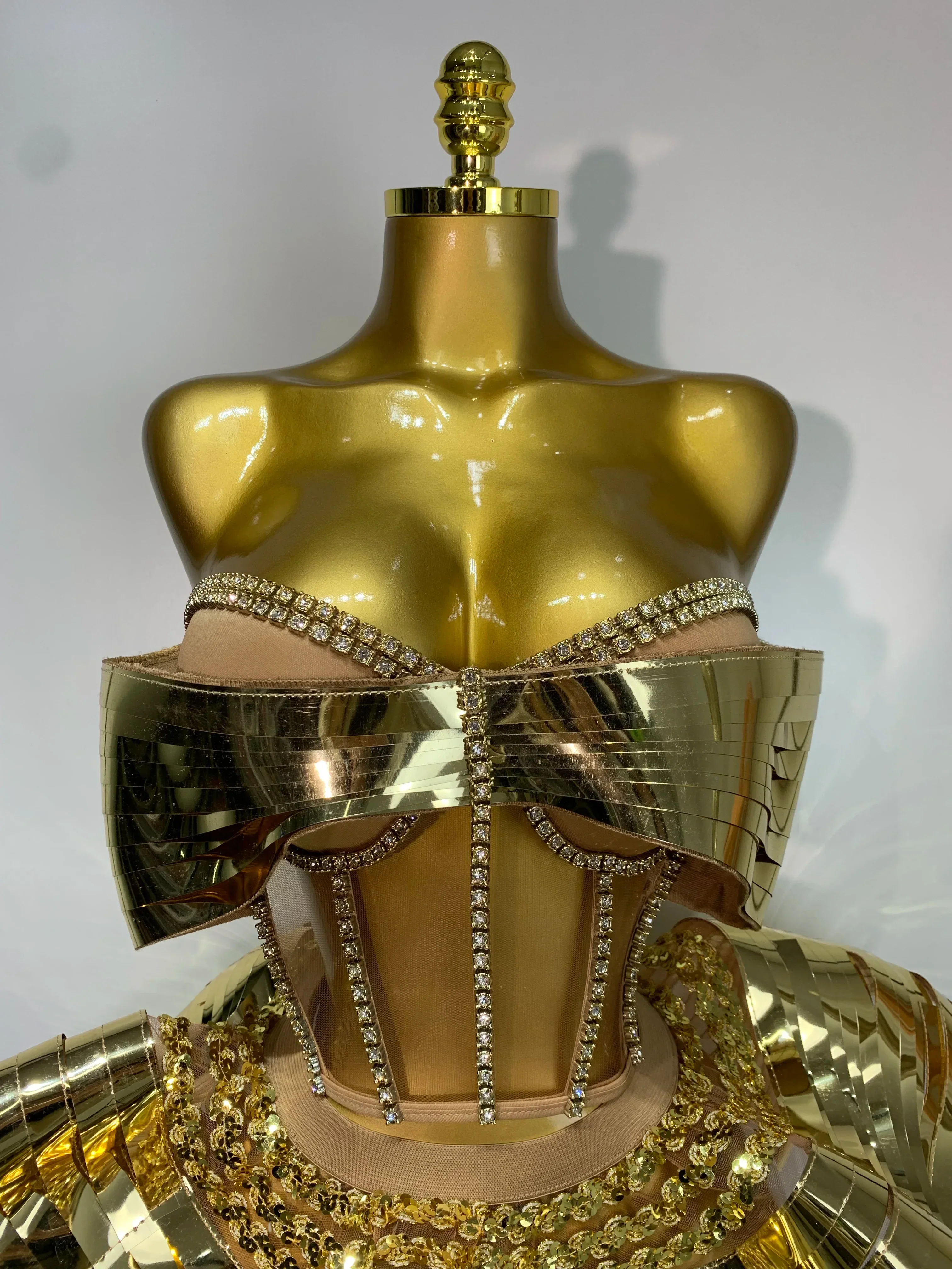 Women Stage Performance Costume Two Piece Set Silver Sequins Rhinestone Fancy Outfit Sexy Backless Shiny Birthday Party Dresses - Image 5