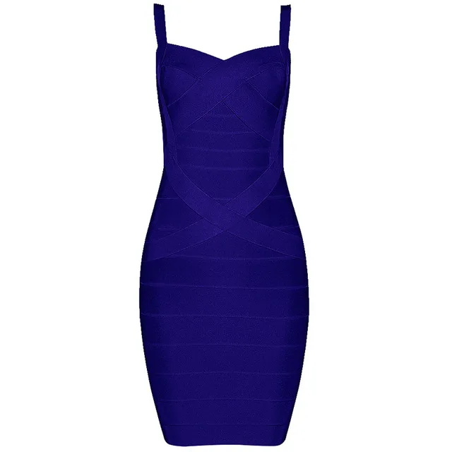 Women'S Sexy Bandage Dresses Christmas Autumn Sleeveless Spaghetti Belt Stretching Fitness Club Party Dress Mini Bodyconvestodos - Image 17