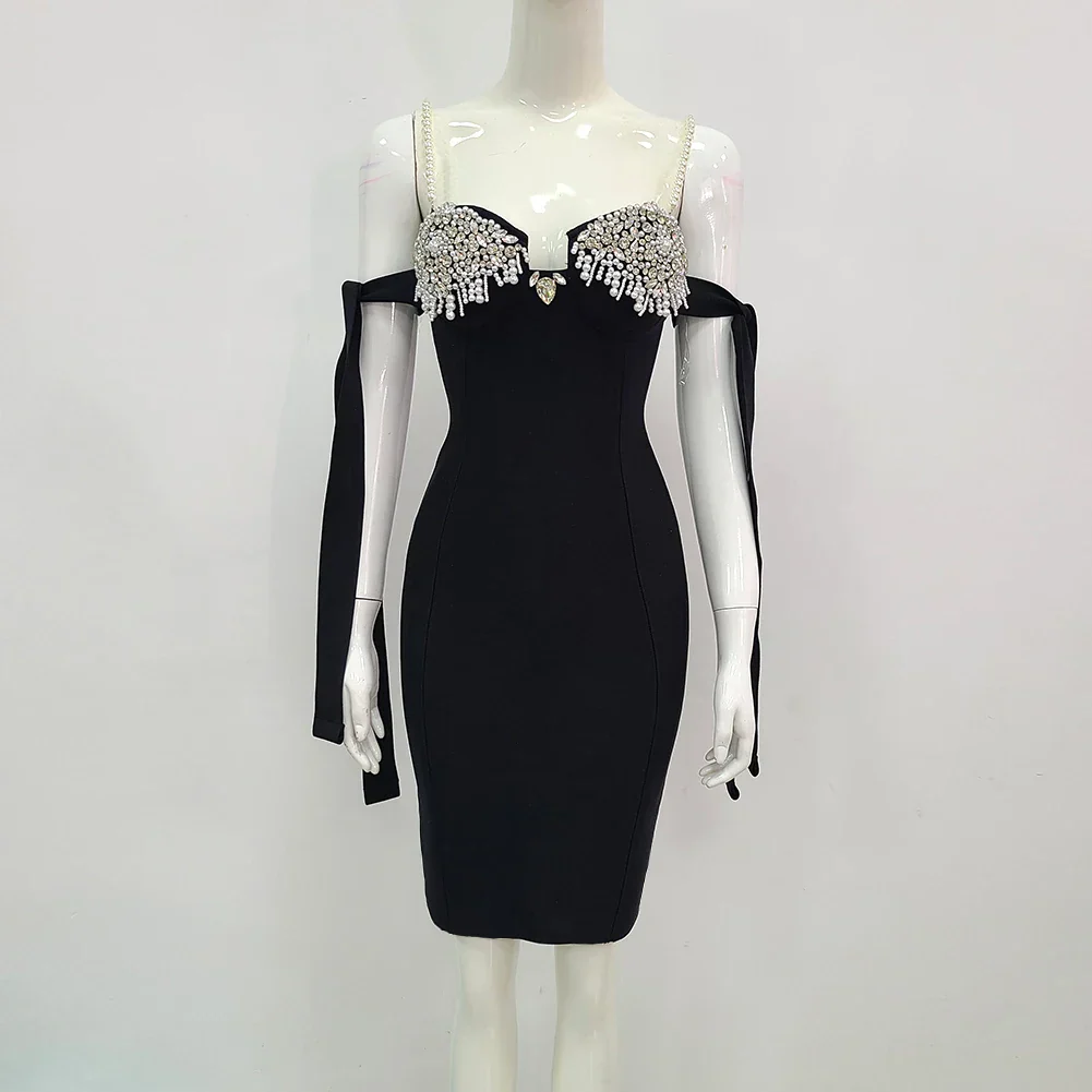 Women's Summer Style Ladies HL Bandage Dress Strap Fashion Sexy Bodycon Mini Dress Evening Party Dress Vestido - Image 4