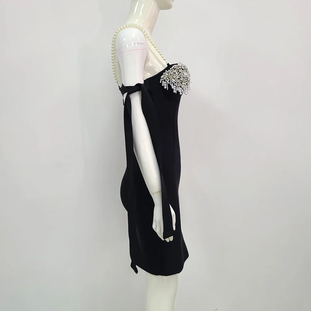 Women's Summer Style Ladies HL Bandage Dress Strap Fashion Sexy Bodycon Mini Dress Evening Party Dress Vestido - Image 5