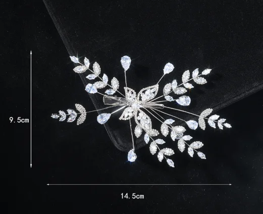 Zirconia Rhinestones Headband Hairband For Brides Women Crystal Headpieces Headdress Bridal Jewelry Wedding Hair Accessories - Image 10