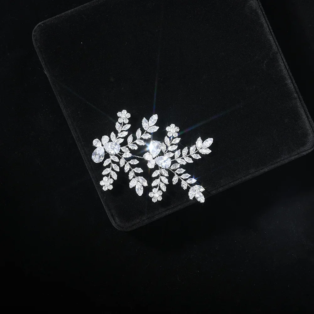 Zirconia Rhinestones Headband Hairband For Brides Women Crystal Headpieces Headdress Bridal Jewelry Wedding Hair Accessories - Image 6