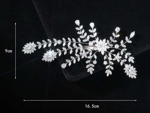 Zirconia Rhinestones Headband Hairband For Brides Women Crystal Headpieces Headdress Bridal Jewelry Wedding Hair Accessories - Image 9